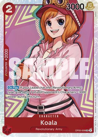 ONE PIECE TCG - Koala (Reprint) OP05-006 Premium Booster The Best - Super Rare
