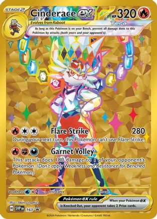 POKEMON TCG - Cinderace ex 163 SV Scarlet & Violet Promo Cards - Promo