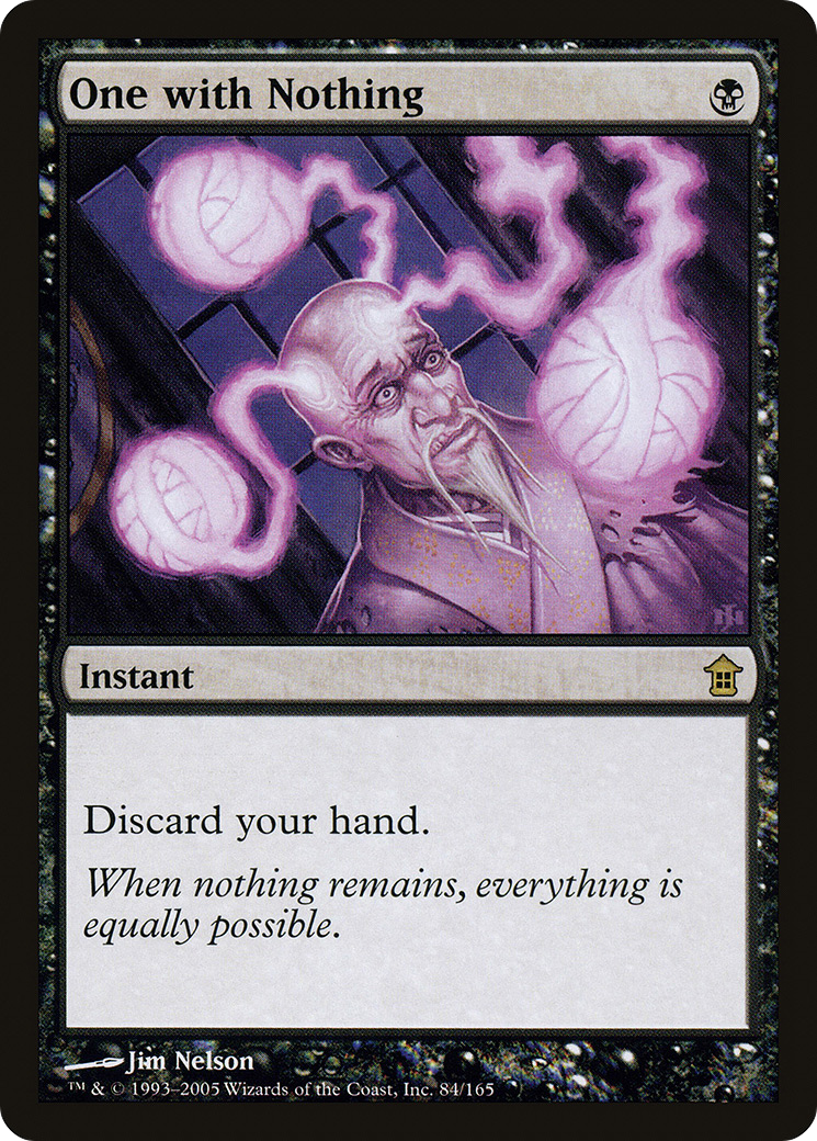 MAGIC: THE GATHERING - One with Nothing (SOK-084) - Saviors of Kamigawa Foil