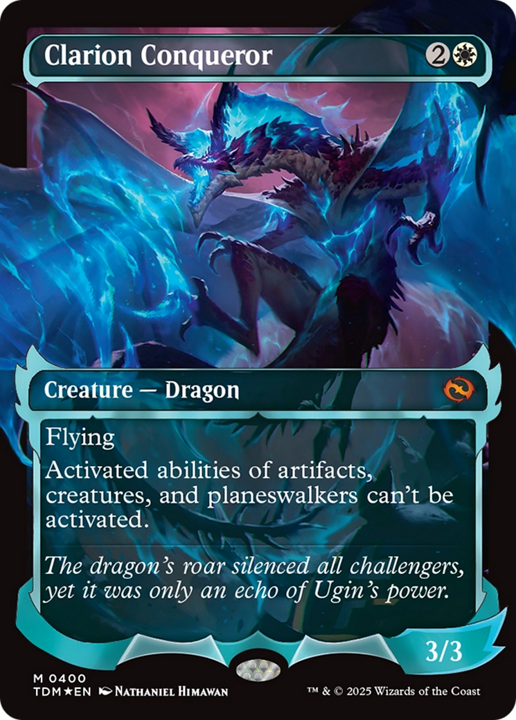 MAGIC: THE GATHERING - Clarion Conqueror (Showcase) (TDM-400) - Tarkir: Dragonstorm: (Showcase) Foil