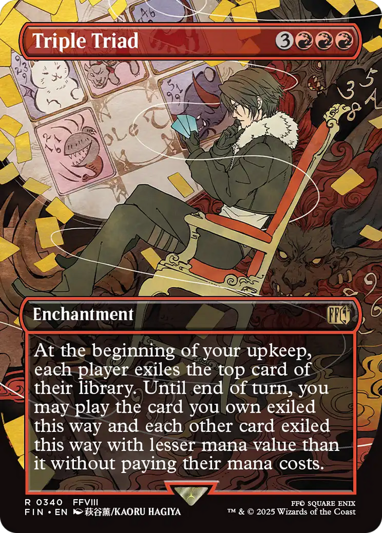 MAGIC: THE GATHERING - Triple Triad (Borderless) (FIN-340) - FINAL FANTASY: (enchantment) Foil