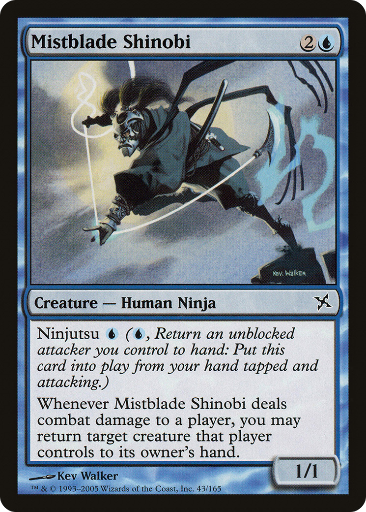 MAGIC: THE GATHERING - Mistblade Shinobi (BOK-043) - Betrayers of Kamigawa Foil