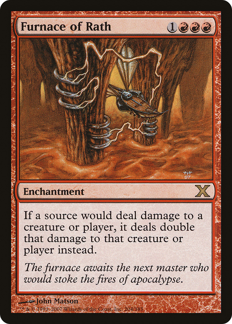 MAGIC: THE GATHERING - Furnace of Rath (10E-204) - Tenth Edition Foil