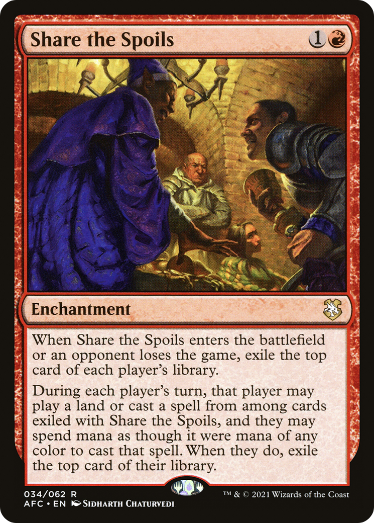 MAGIC: THE GATHERING - Share the Spoils (AFC-034) - Forgotten Realms Commander