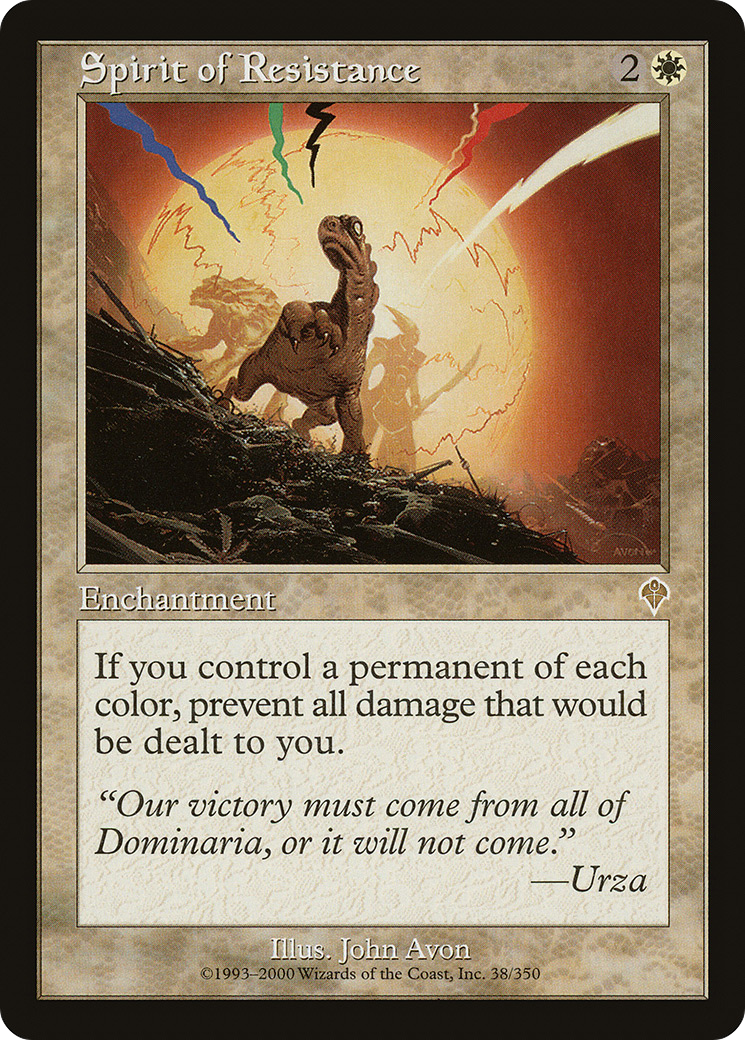 MAGIC: THE GATHERING - Spirit of Resistance (INV-038) - Invasion Foil
