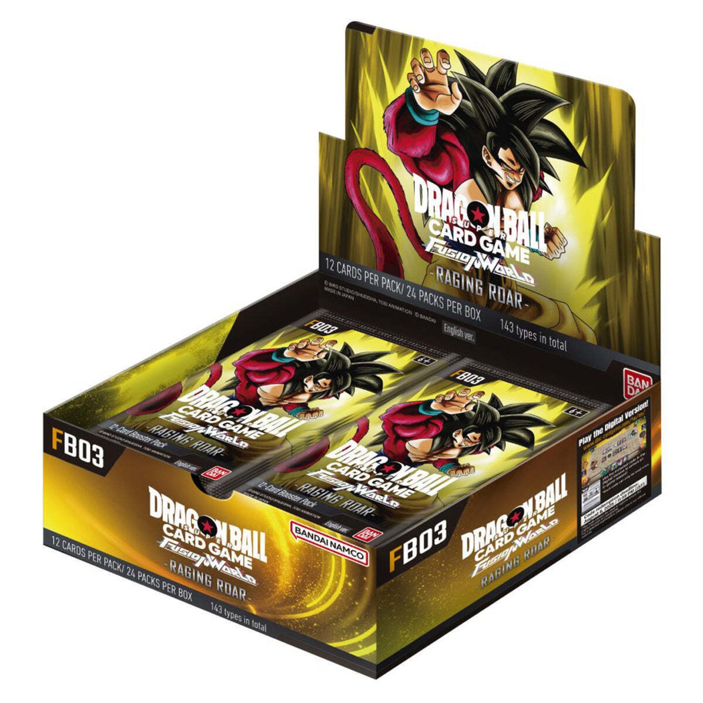 DRAGON BALL SUPER CARD GAME FUSION WORLD - Raging Roar Booster Box FB03