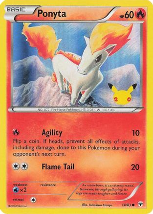 POKEMON TCG - Ponyta 014 Celebrations - Promo