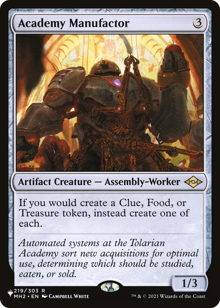 MAGIC: THE GATHERING - Academy Manufactor (LIST-219/303) - The List