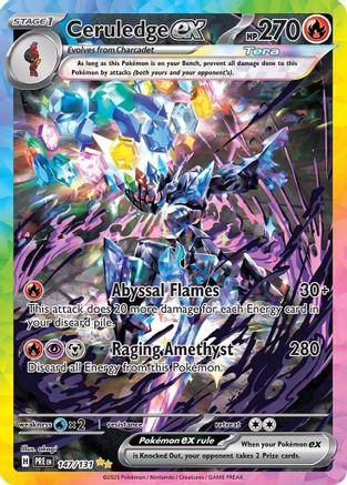 POKEMON TCG - Ceruledge ex 147/131 SV Prismatic Evolutions - Special Illustration Rare