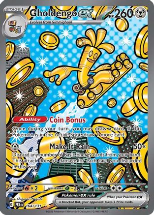 POKEMON TCG - Gholdengo ex 164/131 SV Prismatic Evolutions - Special Illustration Rare