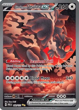 POKEMON TCG - Bloodmoon Ursaluna ex 168/131 SV Prismatic Evolutions - Special Illustration Rare