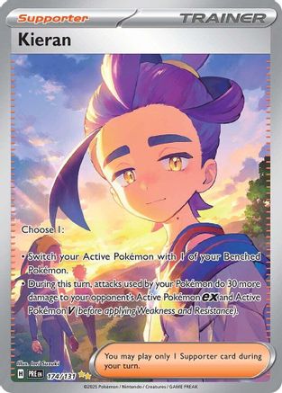 POKEMON TCG - Kieran 174/131 SV Prismatic Evolutions - Special Illustration Rare
