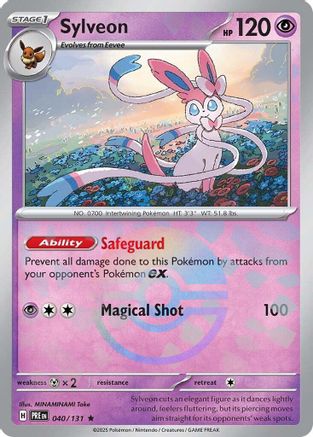 POKEMON TCG - Sylveon (Poke Ball Pattern) 040 SV Prismatic Evolutions - Rare