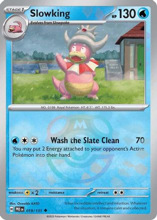 POKEMON TCG - Slowking (Master Ball Pattern) 019/131 SV Prismatic Evolutions - Uncommon
