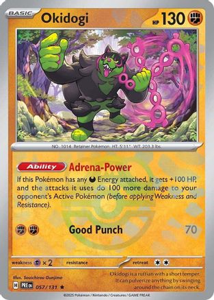 POKEMON TCG - Okidogi (Master Ball Pattern) 057/131 SV Prismatic Evolutions - Rare