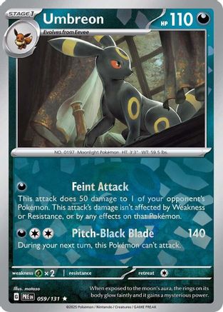 POKEMON TCG - Umbreon (Master Ball Pattern) 059/131 SV Prismatic Evolutions - Rare