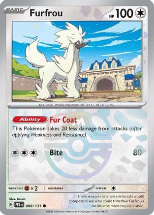 POKEMON TCG - Furfrou (Master Ball Pattern) 088/131 SV Prismatic Evolutions - Common