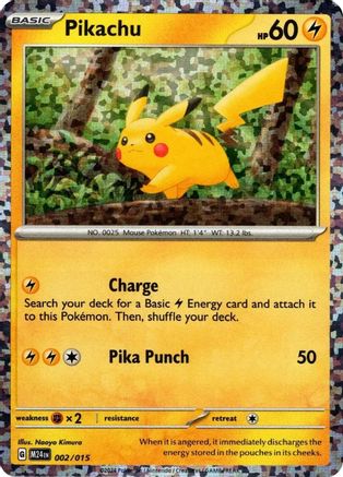 POKEMON TCG - Pikachu 002/015 McDonalds Promos 2024 - Promo