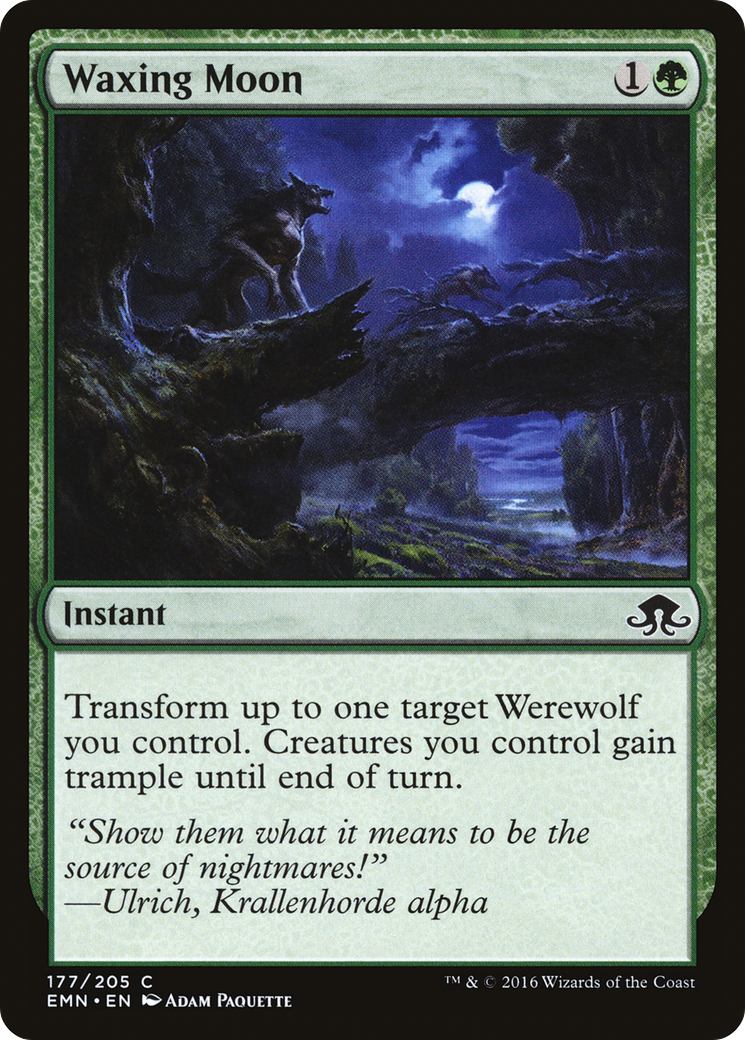 MAGIC: THE GATHERING - Waxing Moon (EMN-177) - Eldritch Moon Foil