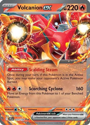 POKEMON TCG - Volcanion ex 031/159 SV09 Journey Together - Double Rare