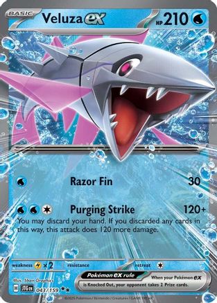 POKEMON TCG - Veluza ex 043/159 SV09 Journey Together - Double Rare