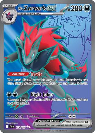POKEMON TCG - N's Zoroark ex 175/159 SV09 Journey Together - Ultra Rare