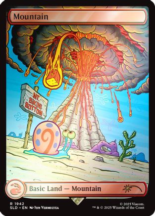 MAGIC: THE GATHERING - Mountain (1942) (Rainbow Foil) (SLD-1942) - Secret Lair Drop Series Foil