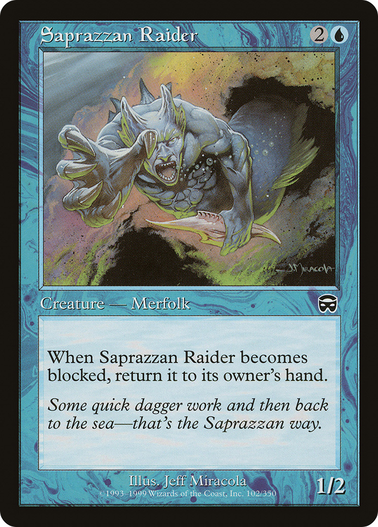 MAGIC: THE GATHERING - Saprazzan Raider (MMQ-102) - Mercadian Masques