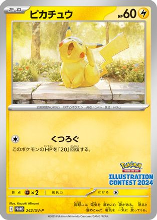 POKEMON TCG JAPANESE - Pikachu 242 SVP Promotional Cards - Common