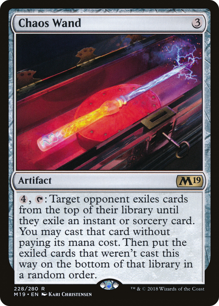 MAGIC: THE GATHERING - Chaos Wand (M19-228) - Core Set 2019 Foil