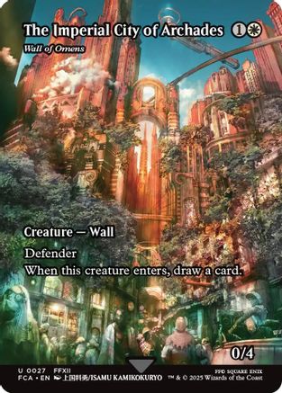 MAGIC: THE GATHERING - The Imperial City of Archades - Wall of Omens (Showcase) (FCA-027) - FINAL FANTASY: Through the Ages
