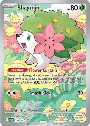 POKEMON TCG - Shaymin 185/182 SV10 Destined Rivals - Illustration Rare