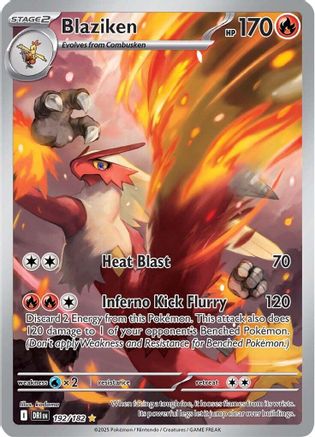 POKEMON TCG - Blaziken 192/182 SV10 Destined Rivals - Illustration Rare