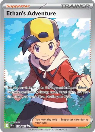POKEMON TCG - Ethan's Adventure 221/182 SV10 Destined Rivals - Ultra Rare