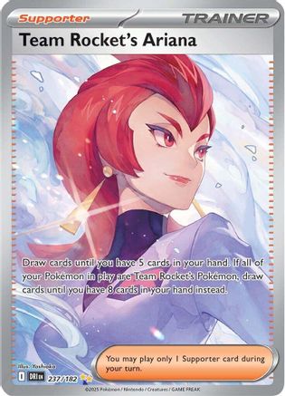 POKEMON TCG - TEAM ROCKET'S ARIANA 237/182 DESTINED RIVALS SPECIAL ILLUSTRATION RARE