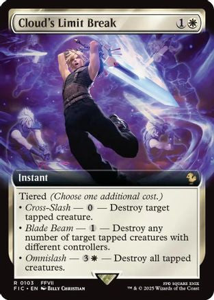 MAGIC: THE GATHERING - Cloud's Limit Break (Extended Art) (FIC-103) - Commander: FINAL FANTASY Foil