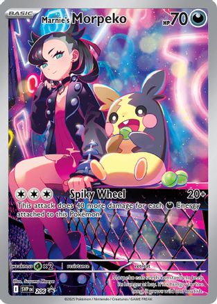 POKEMON TCG - MARNIE'S MORPEKO 206 SVP PROMO