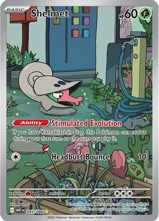 POKEMON TCG - Shelmet 093/086 SV White Flare - Illustration Rare