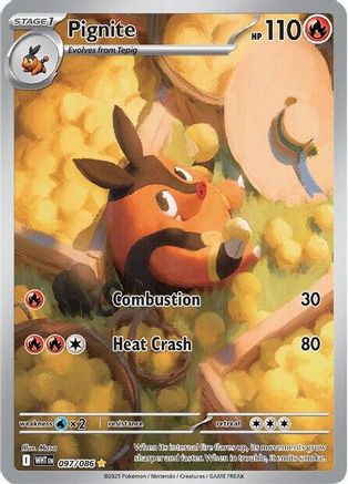 POKEMON TCG - Pignite 097/086 SV White Flare - Illustration Rare