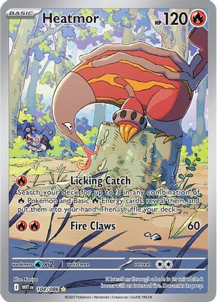 POKEMON TCG - Heatmor 104/086 SV White Flare - Illustration Rare