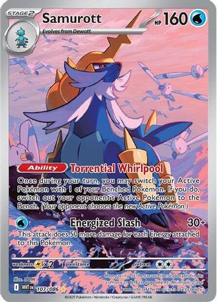 POKEMON TCG - Samurott 107/086 SV White Flare - Illustration Rare