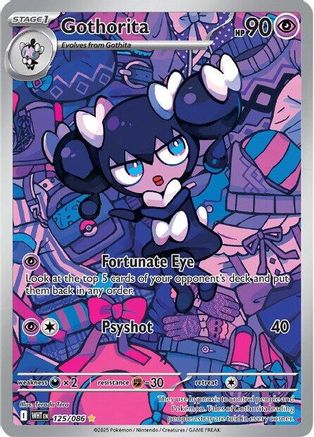 POKEMON TCG - Gothorita 125/086 SV White Flare - Illustration Rare