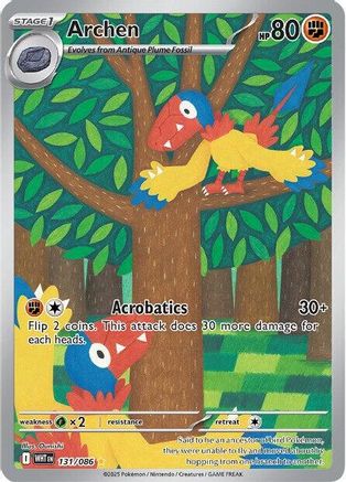 POKEMON TCG - Archen 131/086 SV White Flare - Illustration Rare