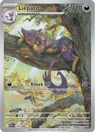 POKEMON TCG - Liepard 137/086 SV White Flare - Illustration Rare