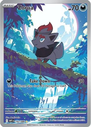 POKEMON TCG - Zorua 142/086 SV White Flare - Illustration Rare