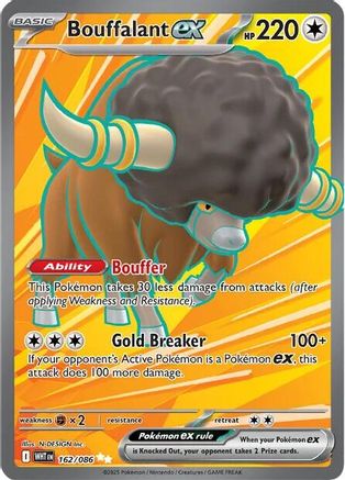 POKEMON TCG - Bouffalant ex 162/086 SV White Flare - Ultra Rare