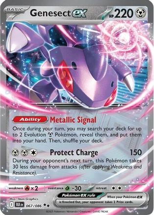 POKEMON TCG - Genesect ex 067/086 SV Black Bolt - Double Rare