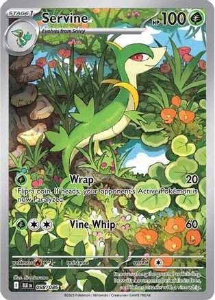 POKEMON TCG - Servine 088/086 SV Black Bolt - Illustration Rare