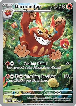 POKEMON TCG - Darmanitan 098/086 SV Black Bolt - Illustration Rare