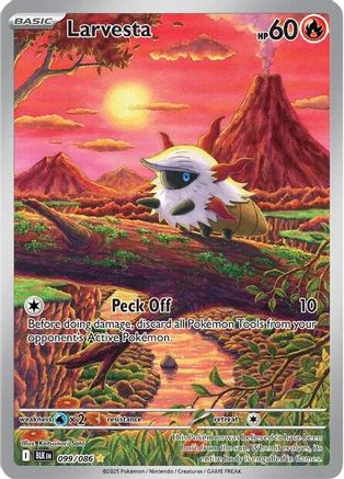 POKEMON TCG - Larvesta 099/086 SV Black Bolt - Illustration Rare